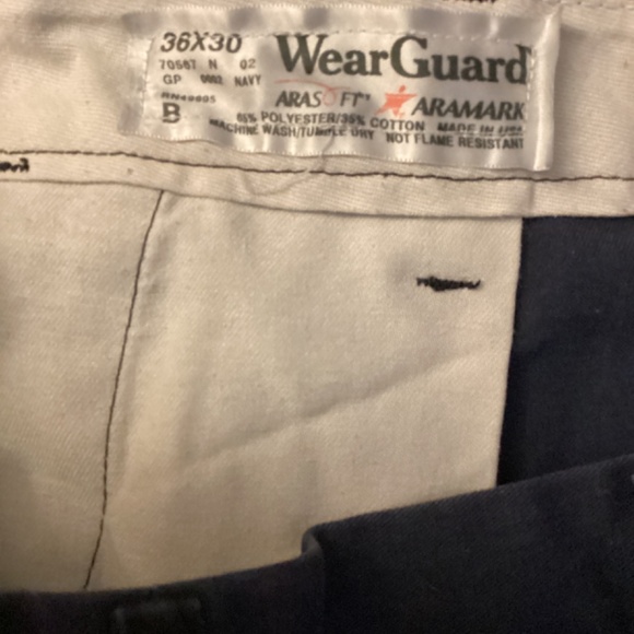Men’s Aramark Wear Guard Pants Slacks 36x30 - Picture 4 of 5
